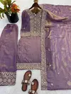 Jf 040 Pure Fendy Silk With Heavy Embroidery Sequence Work Readymade Suits Online Wholesale